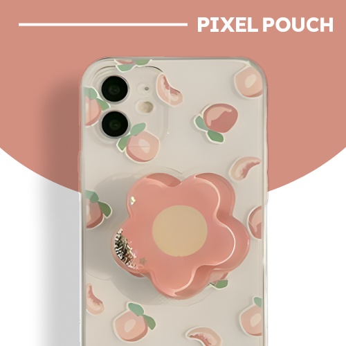 Cover Jelly Trasparente con Design Fiori & Pesca