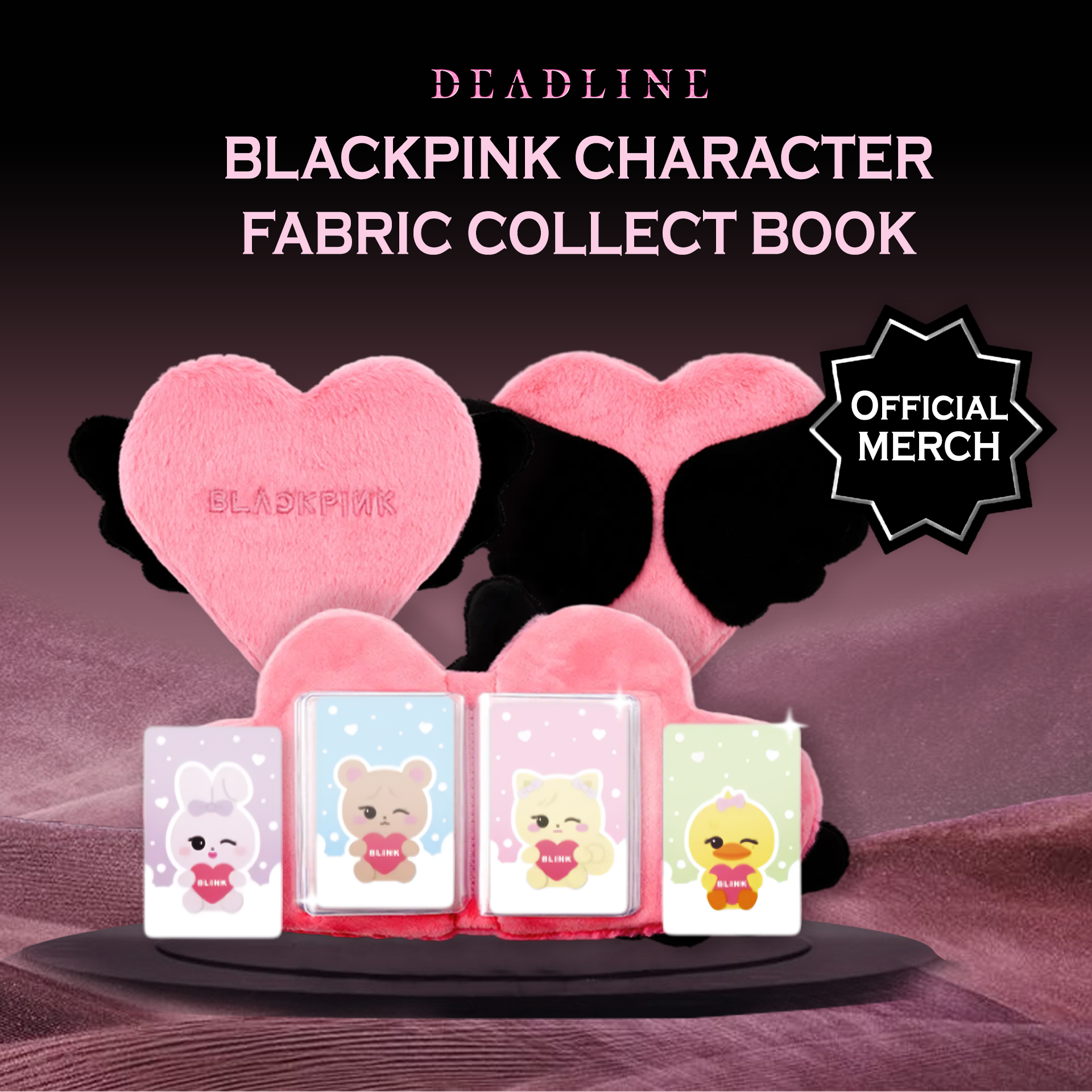 [DEADLINE TOUR] LIBRO DE COLECCIÓN DE TELA BLACKPINK CHARACTER