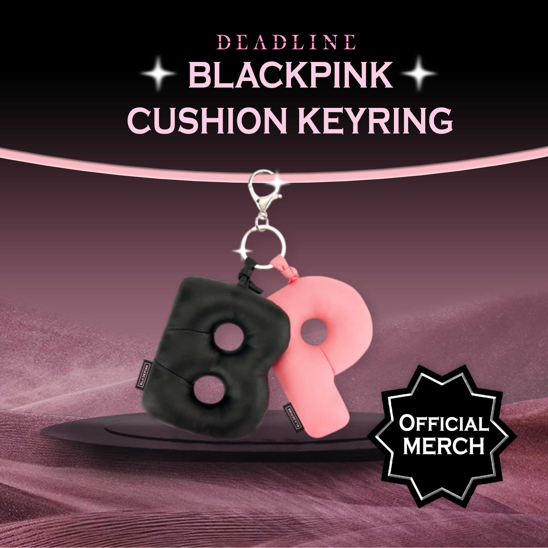 [DEADLINE TOUR] LLAVERO COJÍN BLACKPINK