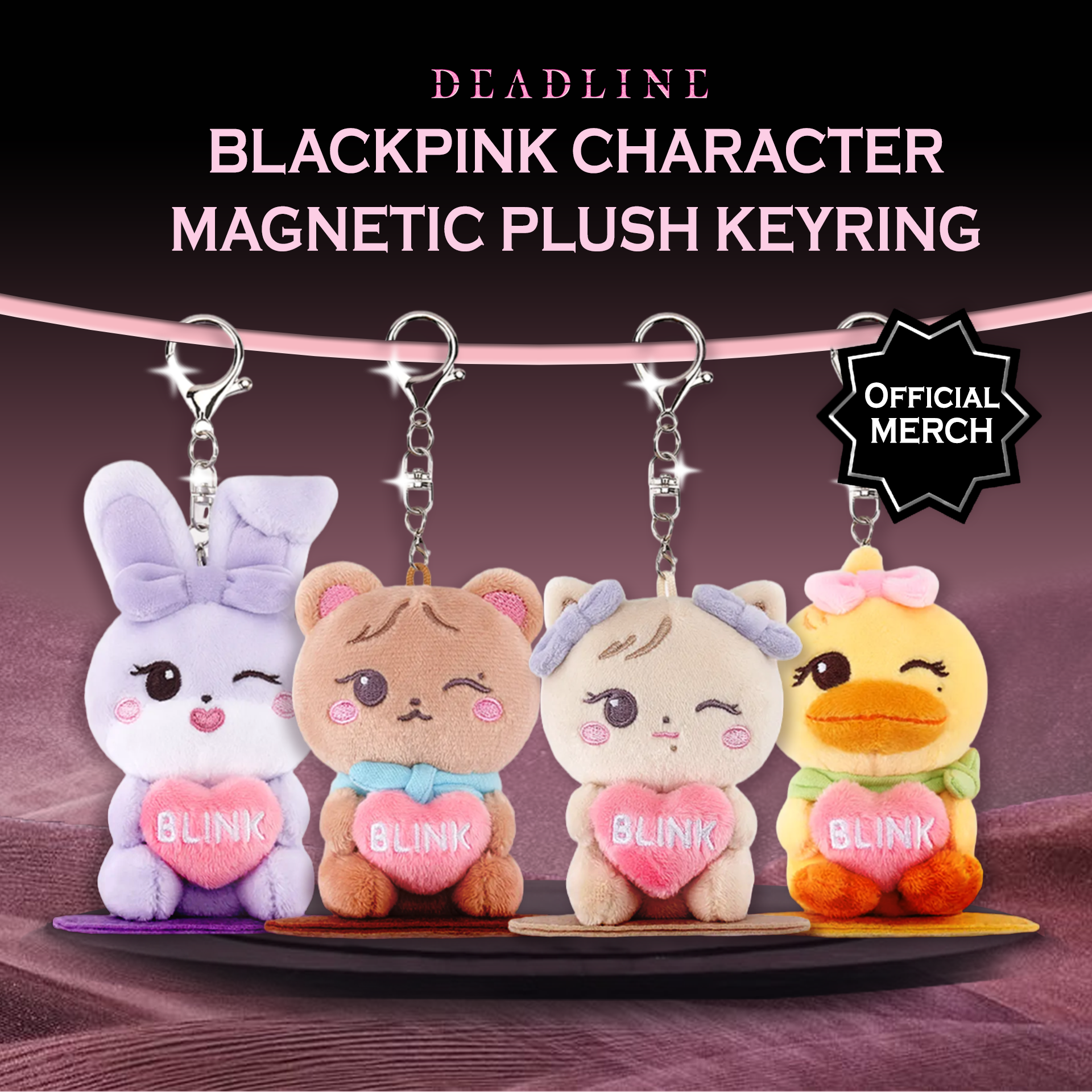 BLACKPINK ソウルコン DEADLINE クッション キーリング ① BLACKPINK ソウルコン MD DEADLINE クッションキーリング - メルカリ