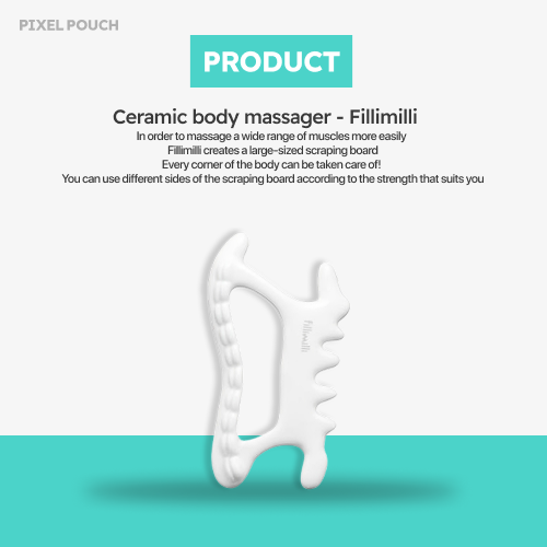 Fillimilli Ceramic Body Gua Sha (with Pouch).