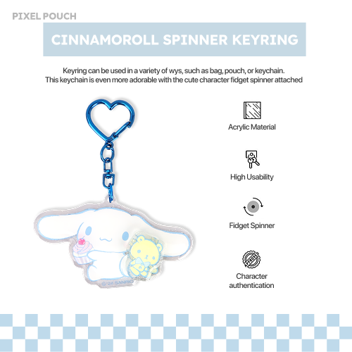 Sanrio Official | 💙 CINNAMOROLL SPINNER SCHLÜSSELANHÄNGER