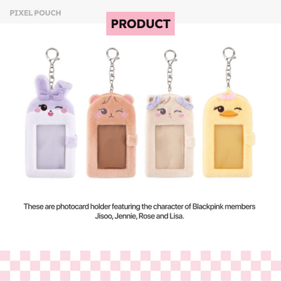 [DEADLINETOUR] BLACKPINK CHARACTER PLUSH PHOTOCARD HOLDER detail image 2