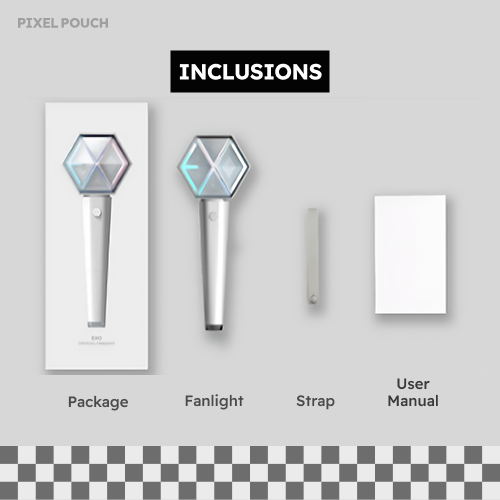 EXO Official Fanlight Ver.3.0 – PIXEL POUCH