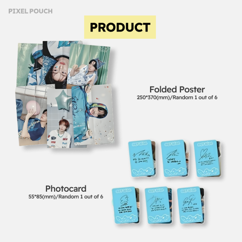 NCT WISH – 2nd Mini Album: poppop [Photobook Ver.] – PIXEL POUCH
