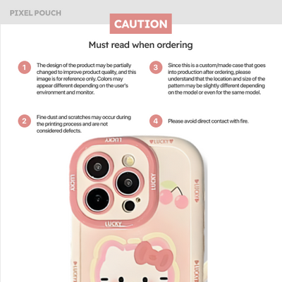 Hello Kitty Full Cover Camera Protection Bumper iPhone Case with Strap detail image 4