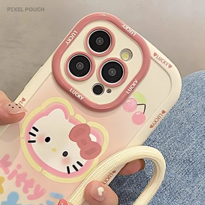 Hello Kitty Full Cover Camera Protection Bumper iPhone Case with Strap detail image 5