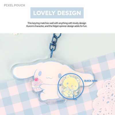 Sanrio Official | 💙 CINNAMOROLL SPINNER KEYRING detail image 6