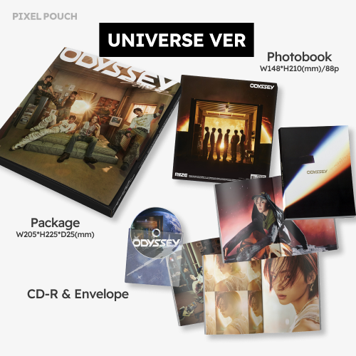 RIIZE – 1st Full Album: ODYSSEY [PACKAGE Ver.] Random 1 of 2 Versions.
