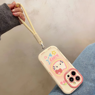 Hello Kitty Full Cover Camera Protection Bumper iPhone Case with Strap detail image 8